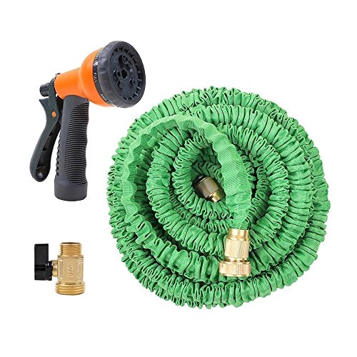 Klaren 25 Feet Expandable Garden Hose With Brass Connector And Spray Nozzle For Arbor Day