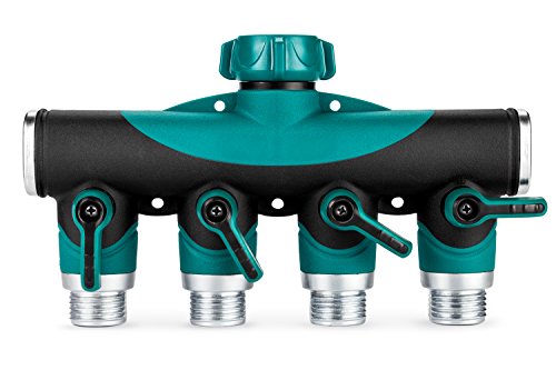 Greenyard 4 Way Garden Hose Connector Y Hose To Hose Splitter Arthritis Friendly Watering Splitter