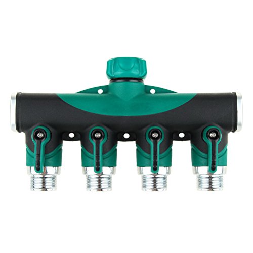 The Seventh 4 Way Hose Splitter Watering Hose Connector With Shut Off Valve