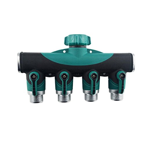 Watering Connector Switch Extender Hmlai4 Way Hose Splitter 4-way Manifold Arthritis Friendly Watering Connector Quick Switch Water Valve Extender With 4 Washer Full Guarantee 4 Way