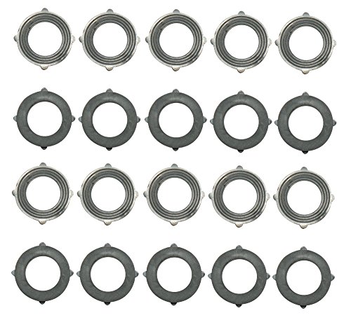 Garden Hose Washers - Pack Of 20. Made From Heavy Duty Rubber. Dual Textured For Better Grip And Leak Proofing