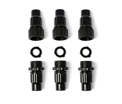 Spequix 6 Pieces Female And Male Hose Connectors With Washers O-ring Seals For Xhose Garden Water Expandable Hose