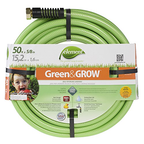 Element ELGG58050 Green And Grow Lead Free Drinking Water Safe 58-Inch by 50-Foot Water Hose
