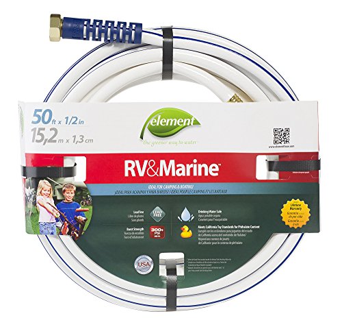 Element ELMRV12050 MarineRV Lead Free Drinking Water Safe 12-Inch by 50-Feet Water Hose