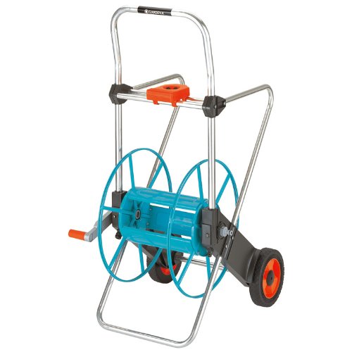 Gardena 2674 262-Foot Wheeled Metal Garden Hose Reel With Hose Guide