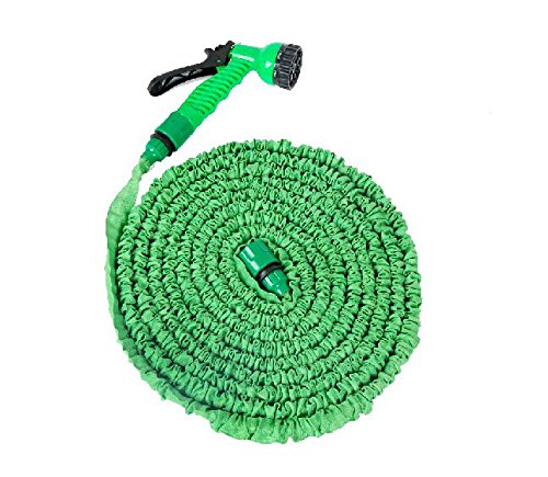 100 Feet Expanding Magic Hose with Gun Water Garden Pipe Green Flexible Expandable Garden Water Hose