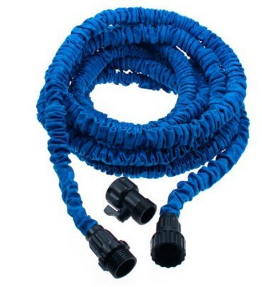 Worth And Nice New 25ft Foot Expandable Hose Flexible Hose Usa Standard Garden Hose Water Pipe Water Spray blue