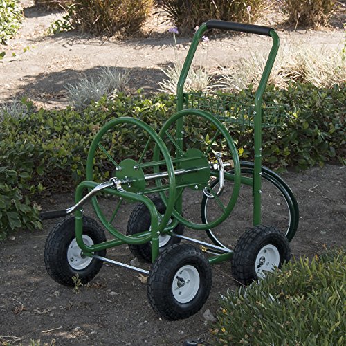 ARKSEN Water Hose Reel Cart 250 FT Outdoor Garden Heavy Duty Yard Water Planting Green