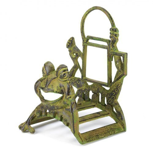 Koehler Home Decorative Cast Iron Frolicking Frog Garden Yard Hose Organizer by Koehler