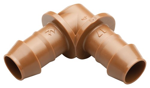 Rain Bird BE504PK Drip Irrigation 12 Universal Barbed Elbow Fitting Fits All 12 - 58 Tubing 4-Pack