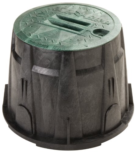 Rain Bird Vbrnd10 Sprinkler Valve Box With Green Lid, Round, 10"