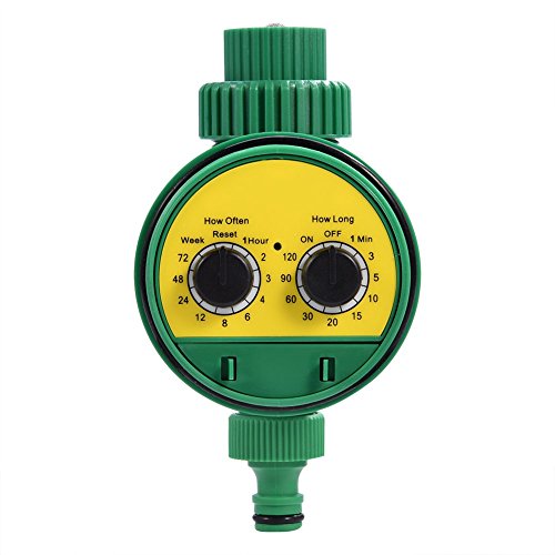GLOGLOW Watering Timer Multi-functional Electronic Two Dial Digital Automatic Irrigation Timer Controller Hose Sprinkler for Garden Watering System