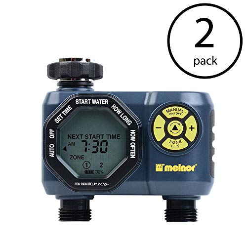 Melnor Digital Double Programmable Water Timer Controller for Garden 2 Pack