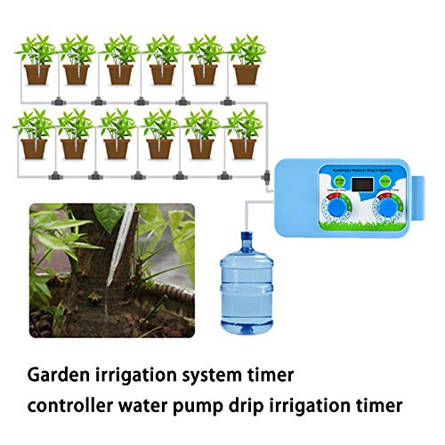 Qianlai Automatic Garden Irrigation System Water Pump Drip Irrigation Timer Flowers Plant Watering Timer Controller for Garden Home