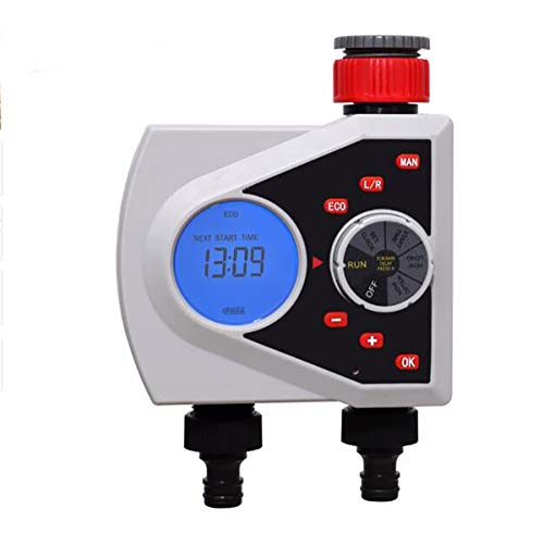 Two Outlets Solenoid Valve Water Timer Digital Irrigation Timer Garden Watering Timer Automatic Controller System