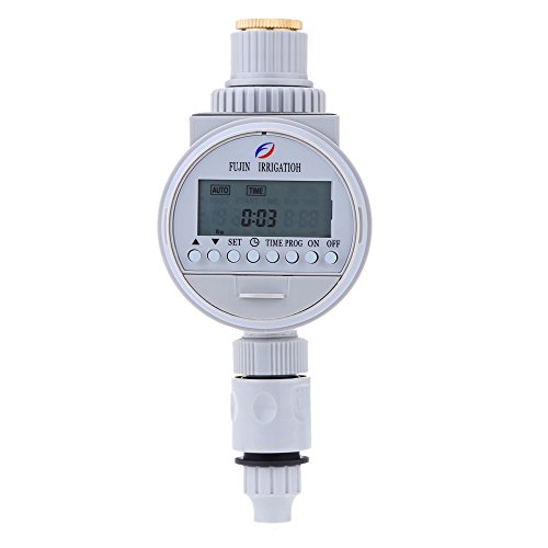 Anself Automatic Solar Power Digital Irrigation Controller Intelligent Garden Water Timer Watering System LCD Display