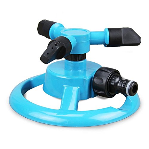 Lawn Water SprinklerOmaxy Automatic Garden Lawn Impulse Sprinkler 360 Degree Rotation Save Water System
