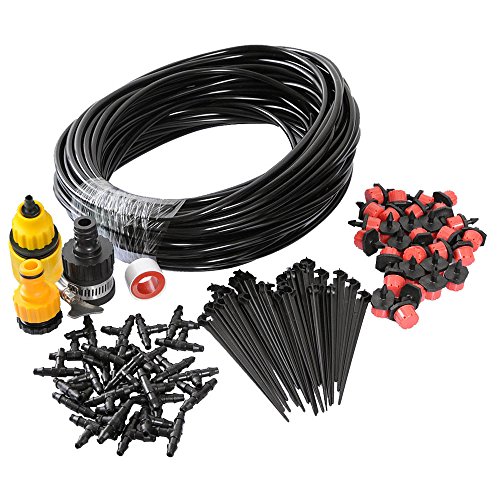 theBlueStone Drip Irrigation System Kits Garden Greenhouse Backyard - 82FT Tubing for 30 Plants Automatic Watering Equipment Accessories