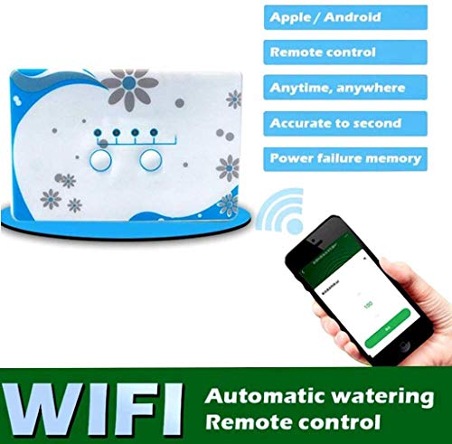 LTLCBB WiFi Automatic Irrigation Timer Electronic Remote Control Irrigation Timer Garden Irrigation Timer Intelligent Flowers Watering