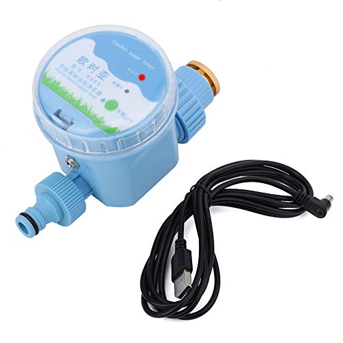 Qioni Automatic Irrigation Timer Electronic Wi-Fi Remote Control Irrigation Timer Garden Irrigation Timer Intelligent Flowers Watering