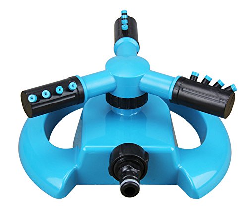 BleuMoo Garden Greenhouse Mobile Automati 360 Degree Rotary Spray Head Garden Lawn Sprinkler Irrigation Watering Supplies