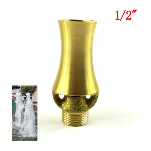 Navadeal 1/2"dn15 & 3/4"dn20 Brass Ice Tower Cascade Water Fountain Nozzle Spray Sprinkler Head