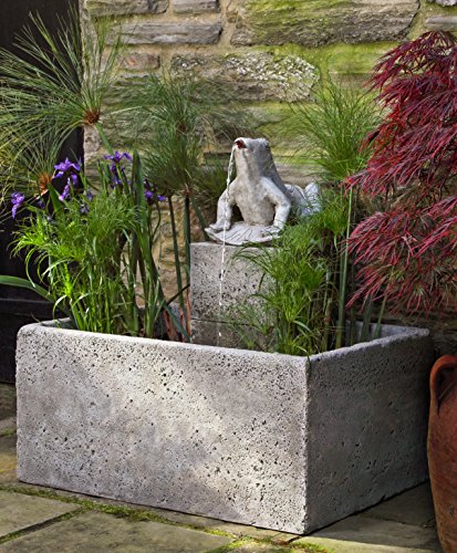 Campania International FT-217-AS Bali Frog Fountain Alpine Stone Finish