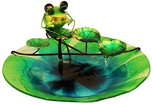 Frogamp Lilly Pad Water Fountain With Stand