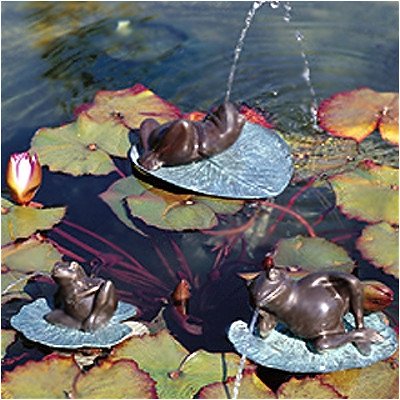 Lazy Frog Fountain Size Small 4H x 65D x 8W