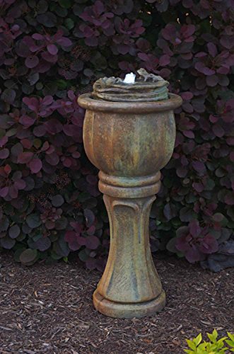 Henri Studio 2 Piece Frogs Patio Bubbler Fountain Tall Relic Barro