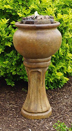 Henri Studio 2 Piece Maple Leaf Patio Bubbler Fountain Tall Relic Roho-Eligante