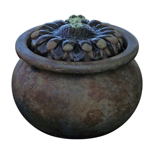 Henri Studio 2 Piece Sunflower Patio Bubbler Fountain Relic Nebbia