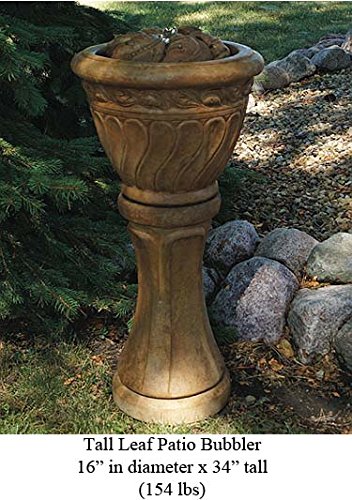 Henri Studio Tall Leaf Patio Bubbler Fountain