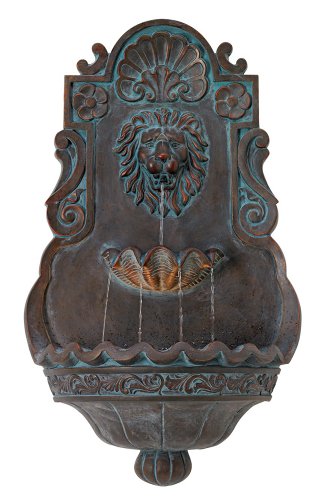 Lion Head Iron - Bronze 31 12&quot High Indoor Outdoor Fountain