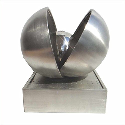 Yosemite Home Decor Stainless Steel Double Sphere Fountain