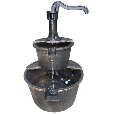 Alpine TIZ194BZ 2-Tier Pump and Barrel Fountain by Alpine