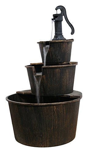 Alpine Tec234br 3-tier Pump And Barrels Fountain 41&quot