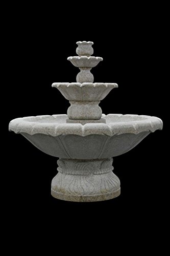 Gray Granite Fountain 3 Tier Outdoor Garden Lawn Park Arbor FT-13