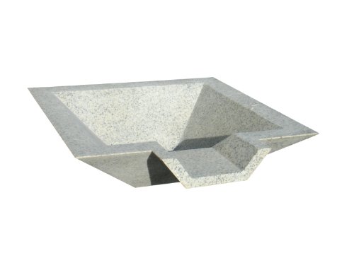 Kutstone Cubic Scupper Fountain 24-inch Speckled Granite