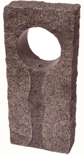 Nva Creative Garden Granite 6694061 24-inch Iris Fountain Stone Orangered