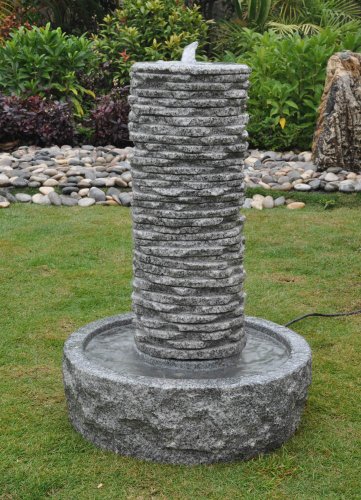 Palisades Falls Outdoor Fountain Beautiful Granite Great for Gardens and Indoors