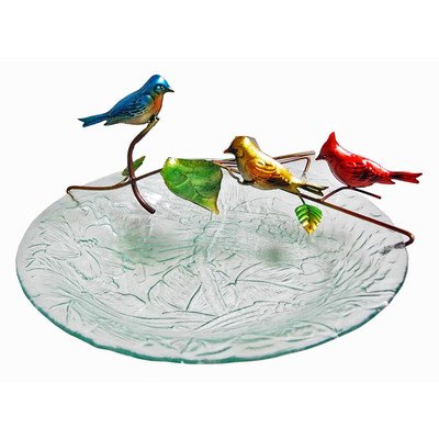 Continental Art Center CAC40209 3-Bird Fountain with Plug in Pump for 18-Inch Glass Birdbath 1693 by 945 by 551-Inch