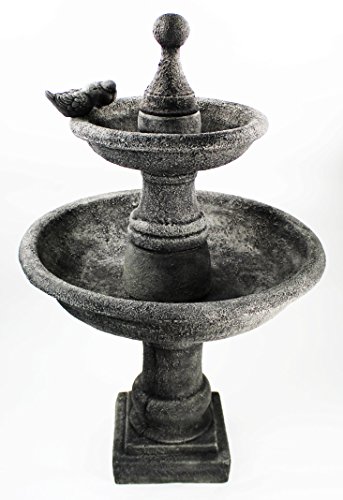 Ravello Two Tier Fountain with Birds