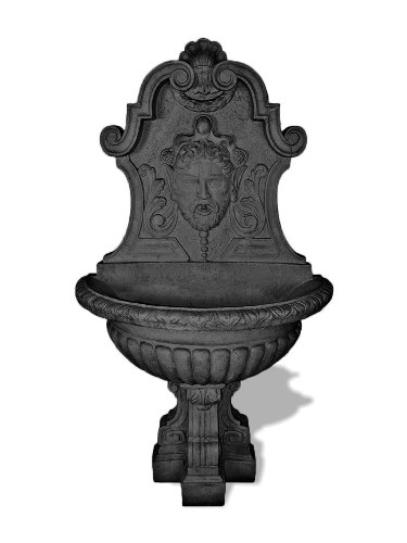 Amedeo Design 1001-14c Asian Wall Fountain, 42 By 72 By 42-inch, Charcoal