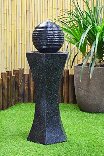 Asc Solar Pedestalamp Ball Fountain&hellip