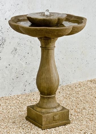Campania International Flores Pedestal Fountain