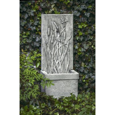 Dragonfly Cast Stone Wall Fountain Finish Alpine Stone