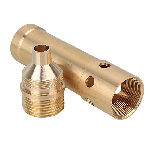 Bqlzr 1" Golden Tone Brass Spring Bubbling Fountain Nozzle Spray Sprinker Head Connected With Male Thread