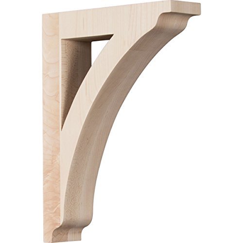 Ekena Millwork BKTW01X06X09THAL 1 34W x 6 12D x 9H Small Thornton Wood Bracket Alder Size 1 34W x 6 12D x 9H Color Alder Model BKTW01X06X09THAL Outdoor Hardware Store