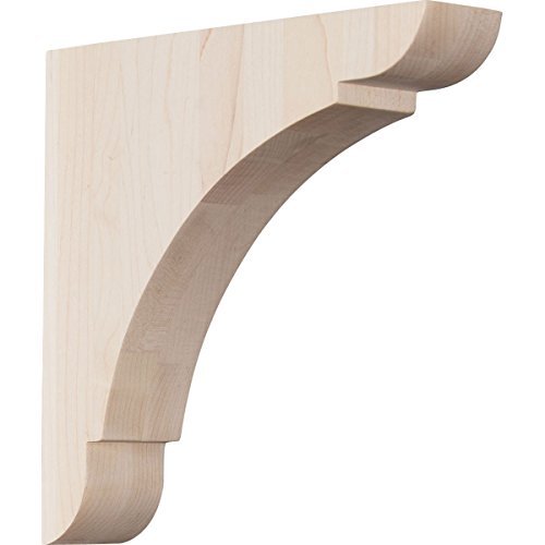 Ekena Millwork BKTW01X08X08OLAL 1 34W x 8D x 8H Medium Olympic Wood Bracket Alder Size 1 34W x 8D x 8H Color Alder Model BKTW01X08X08OLAL Outdoor Hardware Store